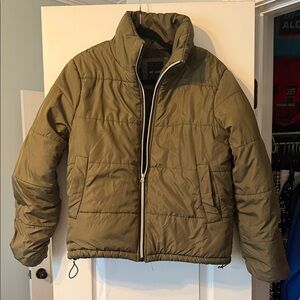 Me Jane Women's Olive Puffer Jacket